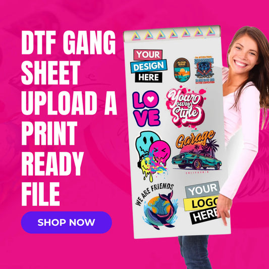 DTF Transfer efter størrelse – Upload dit eget design